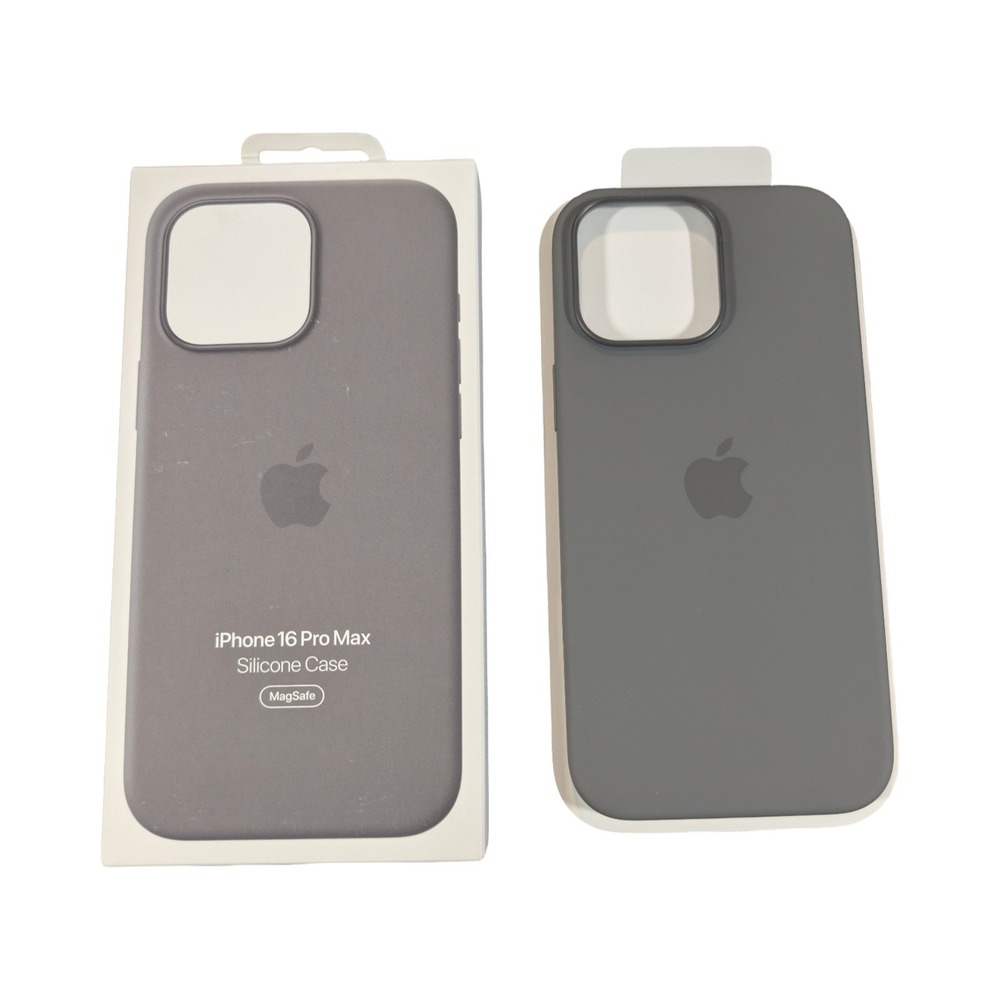 Pp8N Genuine Apple Silicone Case for iPhone 16 Pro Max w/ Magsafe - Stone Gray